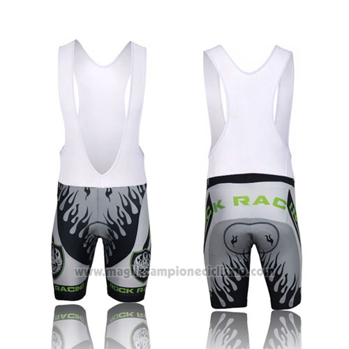 2013 Abbigliamento Ciclismo Rock Racing Nero e Verde Manica Corta e Salopette